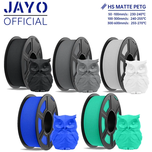 JAYO 5KG Hohe Geschwindigkeit matt PETG 1,75mm 3D Drucker Filament Knotenfrei