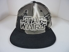 Lucas Film Star Wars Snapback Cap Hat All Over Print Embroidered Lettering - J5