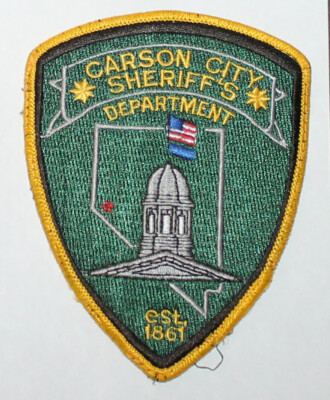 CARSON CITY SHERIFF'S DEPT Nevada Capital City PD NV Capitol Building Used Worn