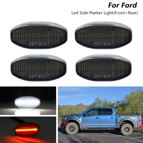 4x Smoked LED Front & Rear Side Marker Lights For Ford F150 SVT Raptor 20102014 eBay
