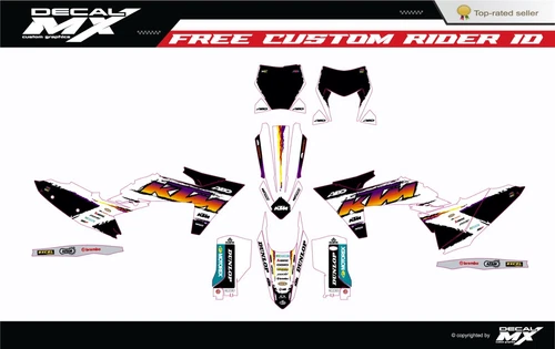Fits KTM EXC EXC-F XC-W XCF-W 2024-25 and KTM-SX-XC-SXF-XCF-2023-24 graphic kit