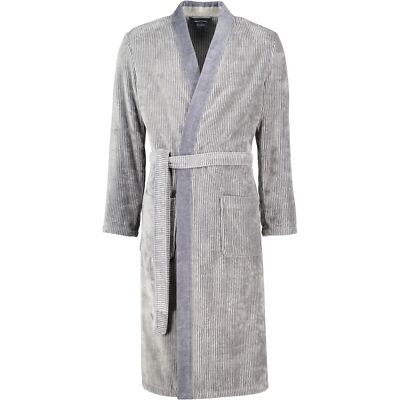 Cawö Bademäntel Herren Kimono Luxury Home 5840 stein - 37 Herren Grau NEU & OVP