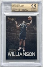 2019-20 Panini Select Artistic Selections RC Zion Williamson BGS 9.5 GEM RARE!🔥