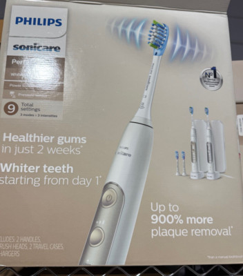 Philips Sonicare PerfectClean Rechargeable Electric Toothbrush, 2-pack NO HEADS