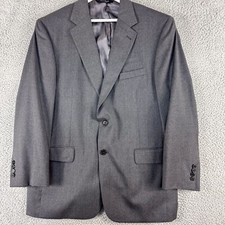 Jos A Bank Signature Blazer Mens 43R Gray Wool Coat Suit Jacket Outdoor Casual