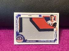 OMAR MELENDEZ 2024 USA BASEBALL STARS & STRIPES GAME-WORN JUMBO PATCH SSP# 6/11