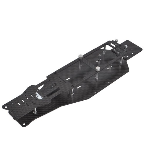 Carbon LCG Chassis Upper Lower For Traxxas Drag Slash Mustang C10 Slash Mudboss - Picture 8 of 11