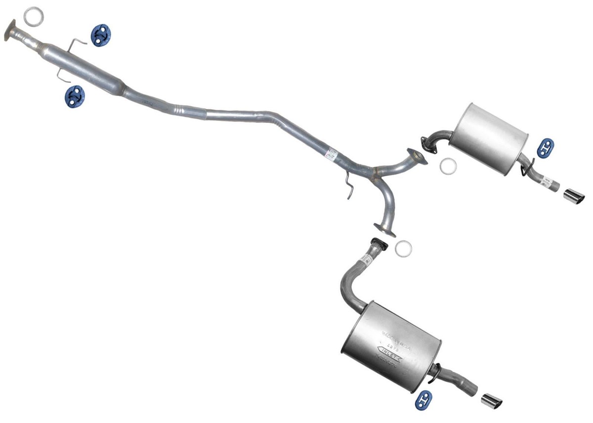 その他 Y Exhaust System Resonator Dual Mufflers For Mazda 6 03-08 2.3