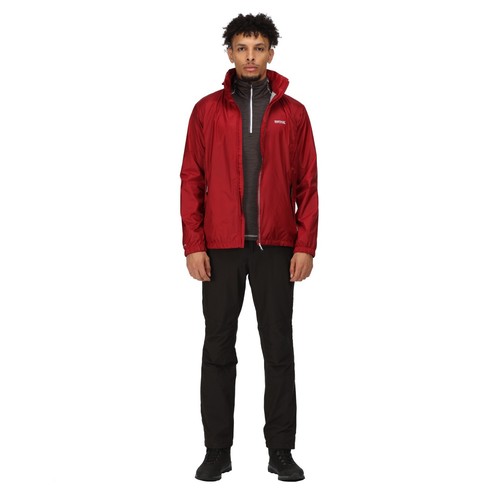 Regatta Mens Lyle IV Waterproof Packaway Jacket Full Zip Breathable Rain Coat - Picture 70 of 102