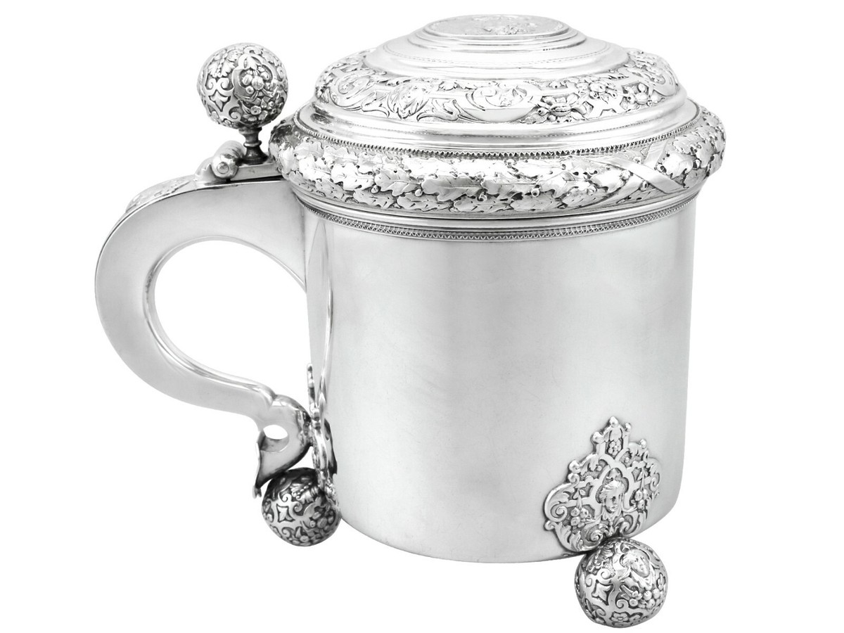 Antique Swedish Silver Peg Tankard | eBay