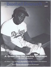 The Baseball Research Journal 17 magazine. Jackie Robinson, Dick Allen