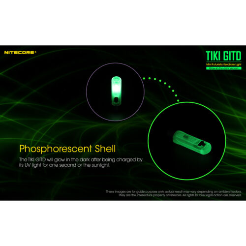 Linterna Llavero Recargable Nitecore TIKI GITD 300 Lúmenes - Imagen 3 de 6