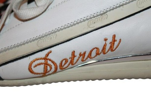 Mauri White 'Detroit' Tigers Crocodile Sneakers Men's 13 City Slickers Orange - Picture 7 of 12