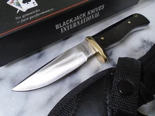 Blackjack Small Hunter Bowie Fixed Blade Knife Full Tang Micarta BJ067 6.50" OA