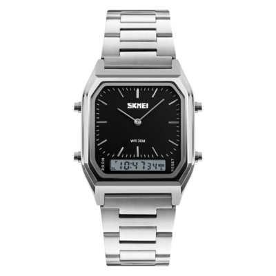 SKMEI Men Quartz Watches with LED Digital Wristwatch Luxury Brand Males Watch