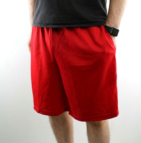 Men's Gym Basketball Shorts Athletic Workout Active Mesh Short with 2 Pockets - Picture 4 of 69