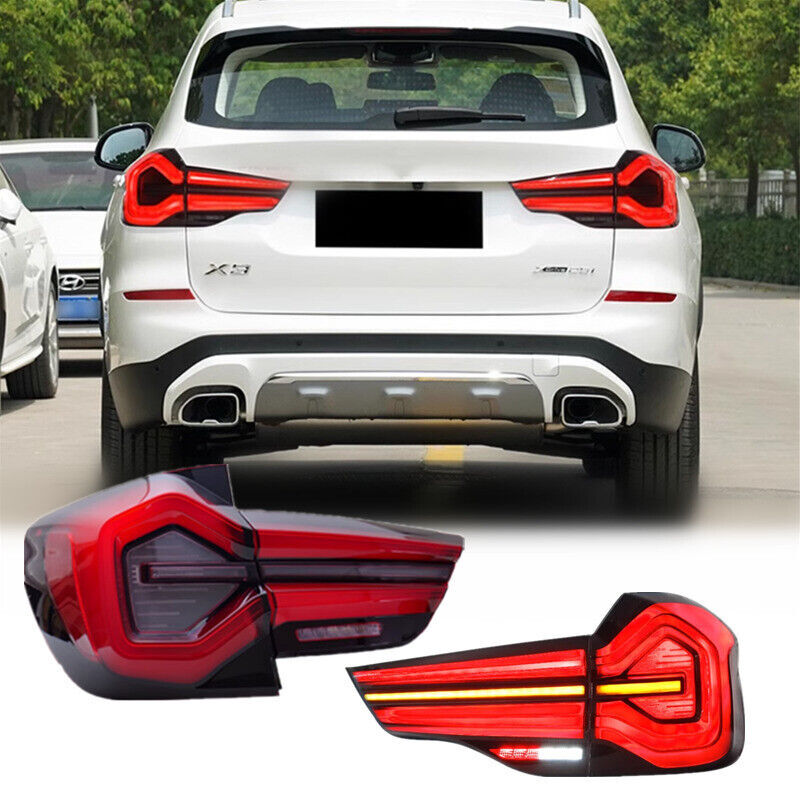 BMW X3 F25 Smoke Black LED Tail Lights Brake Turn Signals 2010-2017