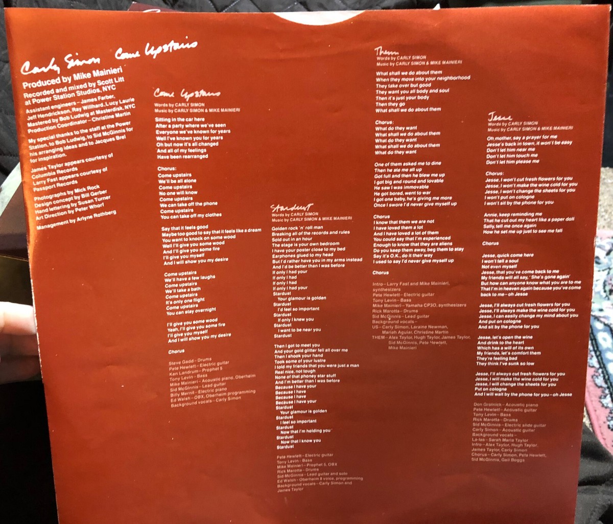 CARLY SIMON (LP) Come Upstairs. 1980. WB BSK 3443. EX sound | eBay