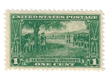 US 617 - MNH 1¢ Lexington-Concord Issue. 2023 SCV $3.75.