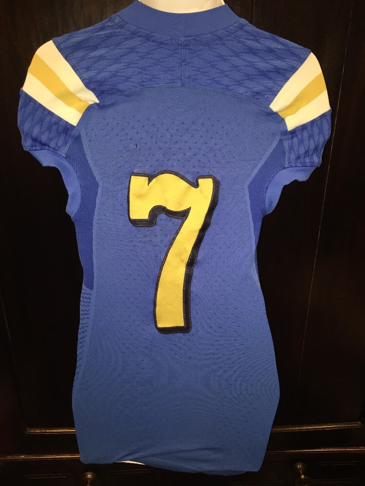 Game Worn UCLA Bruins Football Jersey Used adidas #7 Size M DEVIN