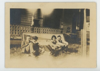 Vintage Photo 20th Century Club Girls 1913 Phi Sigma Chi frat College Pals 1920s