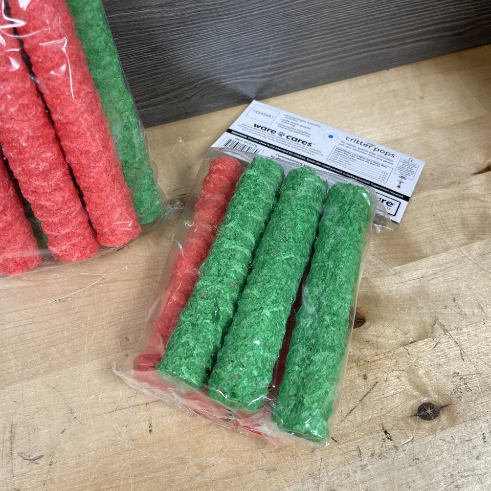 2 Pack Ware Large Rice Critter Pops Small Animal Chew Treats — 第 3/3 张图片