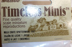 12 Timeless Mini Doll house Darice Milk Crate Spatterware Metal tiny milk bottle — photo 3