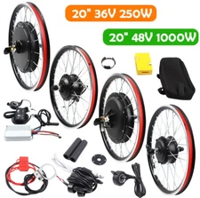 20" EBike Bicycle Conversion Kit 250/1000W Electric Front / Rear Wheel Hub Motor