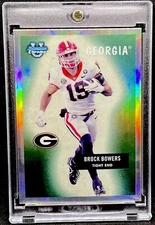 Brock Bowers RARE ROOKIE RC REFRACTOR INVESTMENT CARD SSP BOWMAN CHROME MINT