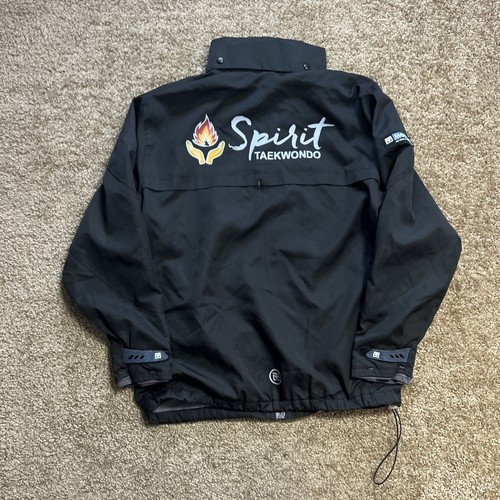 MOOTO Jacket Adult Size Large (3) Black Full Zip Martial Artist Spirit Taekwondo - Picture 2 of 13