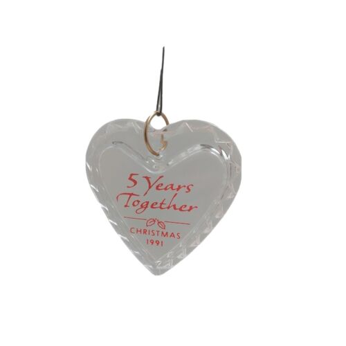 Hallmark Keepsake 1991 "Five Years Together" Anniversary Christmas Ornament   - Picture 1 of 3
