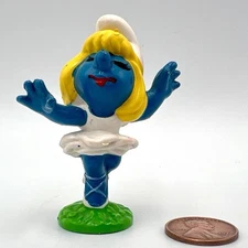 Smurfs Ballerina Dancer Smurfette Smurf Ballet 20098 Rare Vintage Display Figure