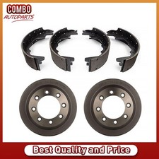 Rear Brake Drums And Brake Shoes Kit For 1984-1987 Ford F-250 F-350 6.9l