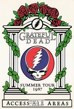 Grateful Dead 1987 Tour Postcard by Classico San Francisco #461-006