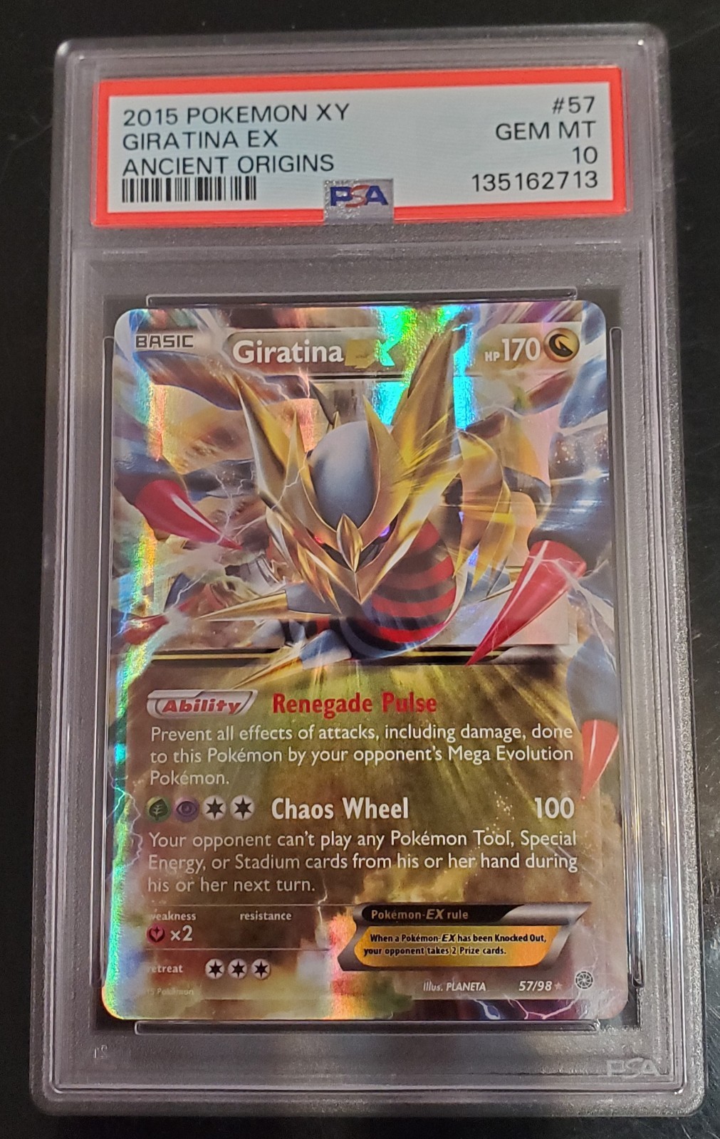 2015 Pokemon XY Ancient Origins Giratina EX 57/98 #57 PSA 10 Gem Mint