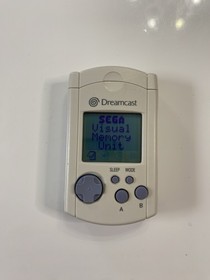White Visual Memory Unit VMU (Sega Dreamcast) OEM HKT 7000 Tested