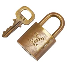 Louis Vuitton Padlock Key Set Gold Plated Ladies Used