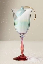 Anthropologie New York City Ballet Wine Glass in Multi Set of 4 Glasses