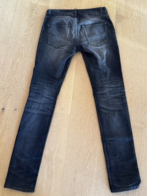 Saint laurent SLP Faded Black D02 Whisker Denim Hedi Slimane size