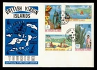 DR WHO 1969 BRITISH VIRGIN ISLANDS FDC TOURISM CACHET COMBO $1 M69536
