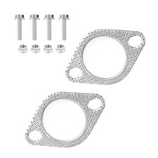 2Pcs Car Exhaust Gasket, 2 Inch 2-Bolt Exhaust Flange Gasket, Sealing Exhaust Pi
