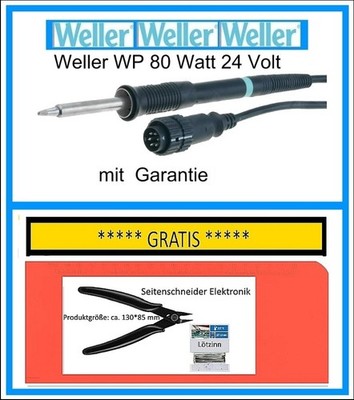 Weller WP 80 Lötkolben 24 V 80 W  İnkl Spitze+ 3 x Lötspitzen + Zubehör