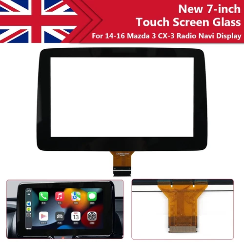 Radio navegación 7" LCD pantalla táctil digitalizador TM070RDZ38 para Mazda 3 CX-3 MX-5 - Imagen 1 de 7