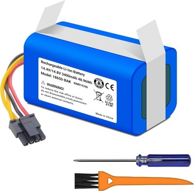 3400mah Replacement Battery Compatible for Robot 360 C50 TCL S1 S15 S18 for