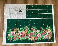 Vintage Holiday Christmas Apron Fabric Cut & Sew Styled To Be A Hallmark Card