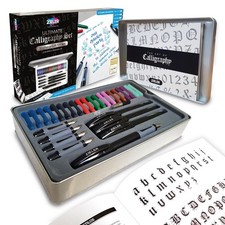 Zieler Ultimate Calligraphy Pen Gift Set 32 pieces , in a Tin Gift Box