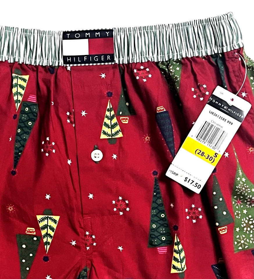 NUEVO CON ETIQUETAS Y NUEVO SIN ETIQUETAS Para hombres Tommy Hilfiger 3 Clásicos Tejidos 100% Algodón Boxers Talla S 28-30 Foto 2 de 4