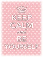 Holzschild 40X30 Cm Keep Calm And Be Yourself Deko Geschenk Holz Schild