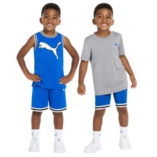 PUMA Boys Toddler 3-piece Active Set, hyperlink blue size 2T - NWT