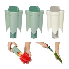 Pepper Corers , 3 Pack Fruit Pepper Corer 2 in 1 Bell Pepper Corer Tool, Pepp...